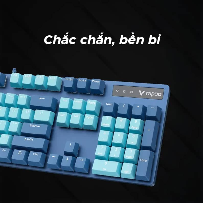 Rapoo V500 Pro Cyan Blue 5