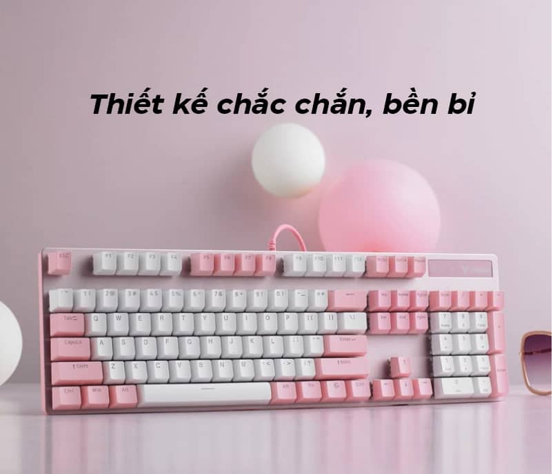 Rapoo V500 Pro Pink White 5