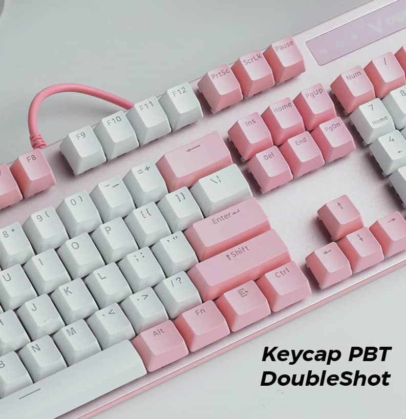 Rapoo V500 Pro Pink White 6