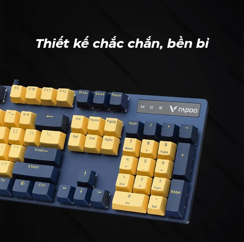 Rapoo V500 Pro Yellow Blue 5