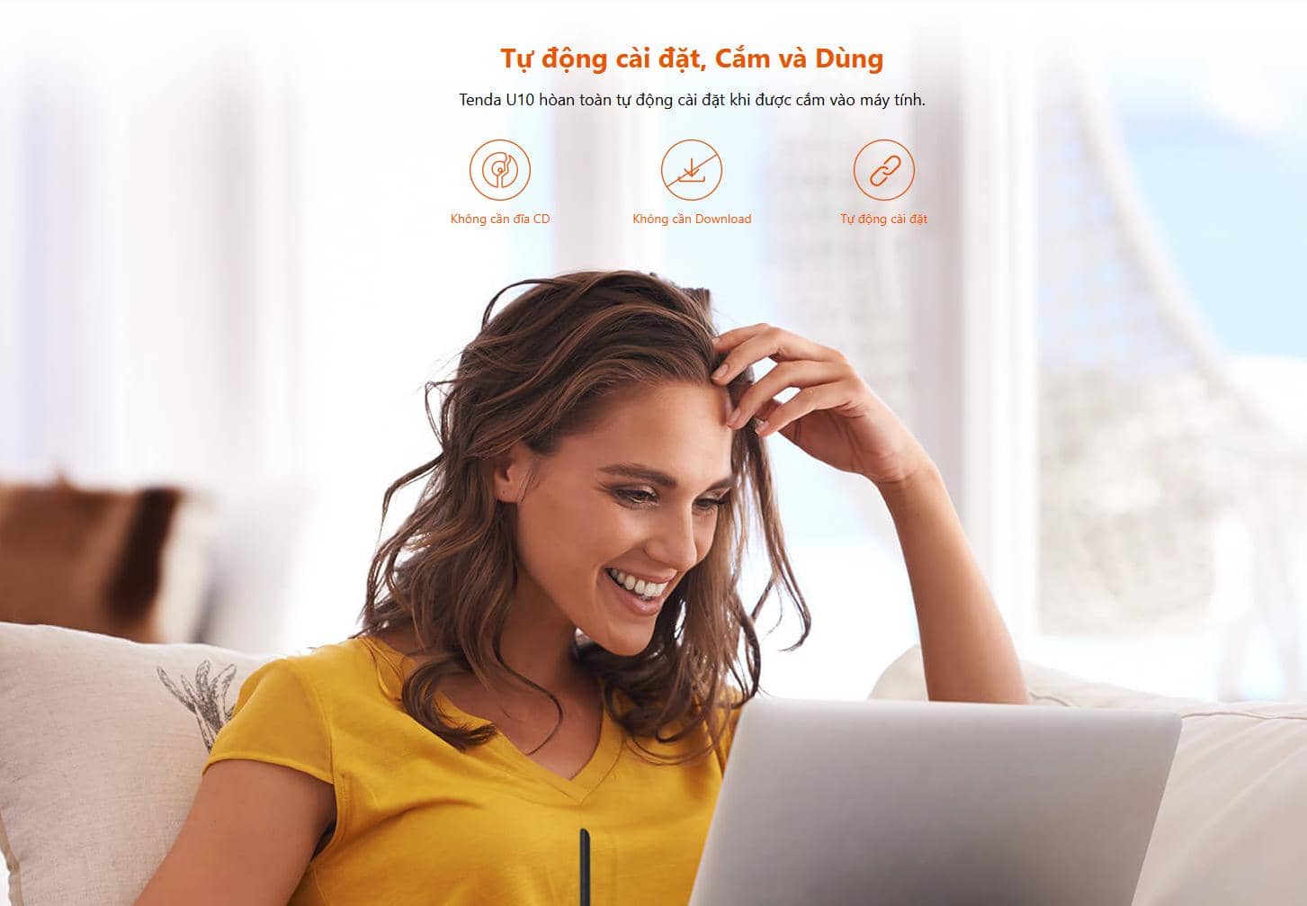 USB Tenda Wifi U10 Băng tần kép AC650 5