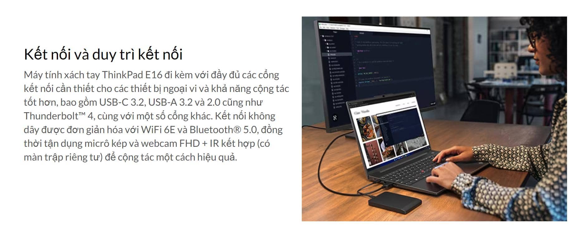 Laptop Lenovo Thinkpad E16 Gen 1 ảnh 3