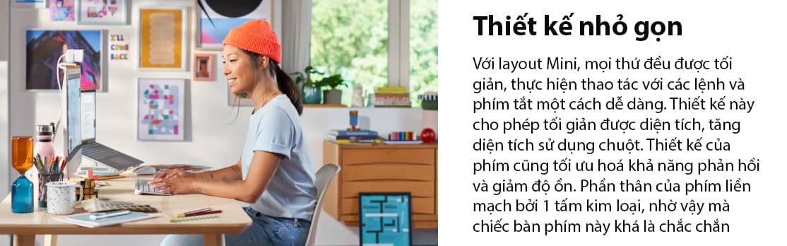 Bàn phím không dây Logitech MX Keys Mini Rose (USBC/Bluetooth/Hồng) 2