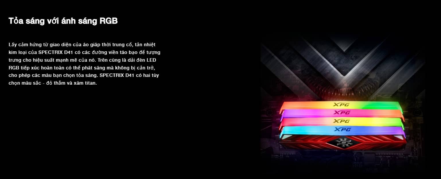 Ram Desktop Adata XPG Spectrix D41 RGB