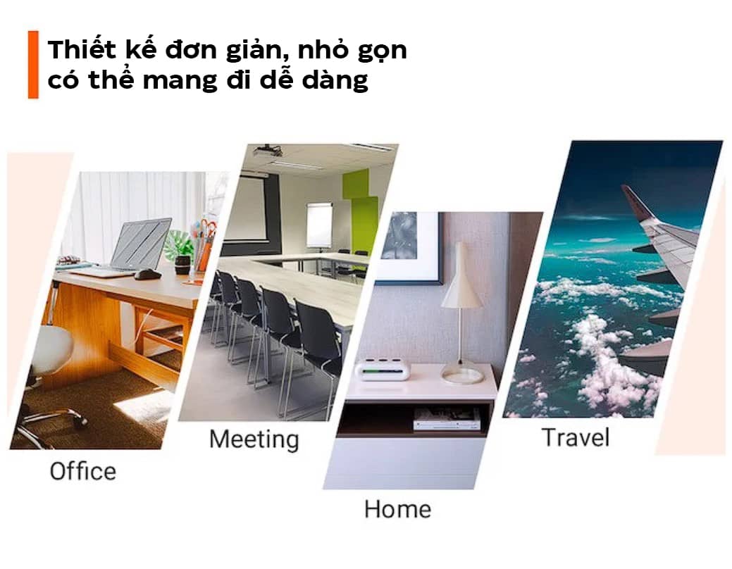 Hub sạc nhanh kiêm ổ cắm điện TORRAS Power Cloud - PD 65W - Màu trắng