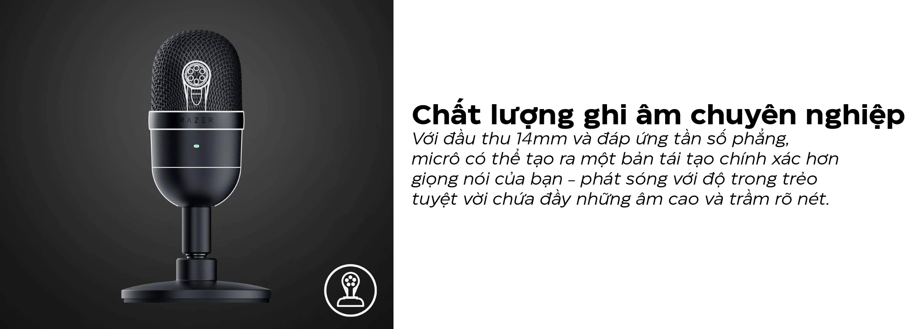 Microphone Razer Seiren Mini - Màu đen