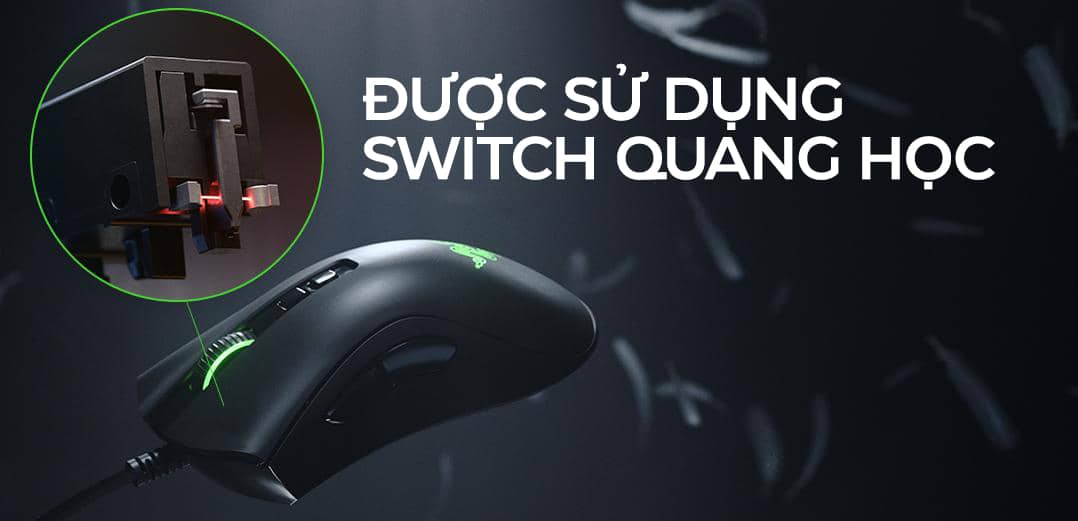 Chuột chơi game Razer DeathAdder V2 RGB Gaming Mouse Black (RZ01-03210100-R3M1)