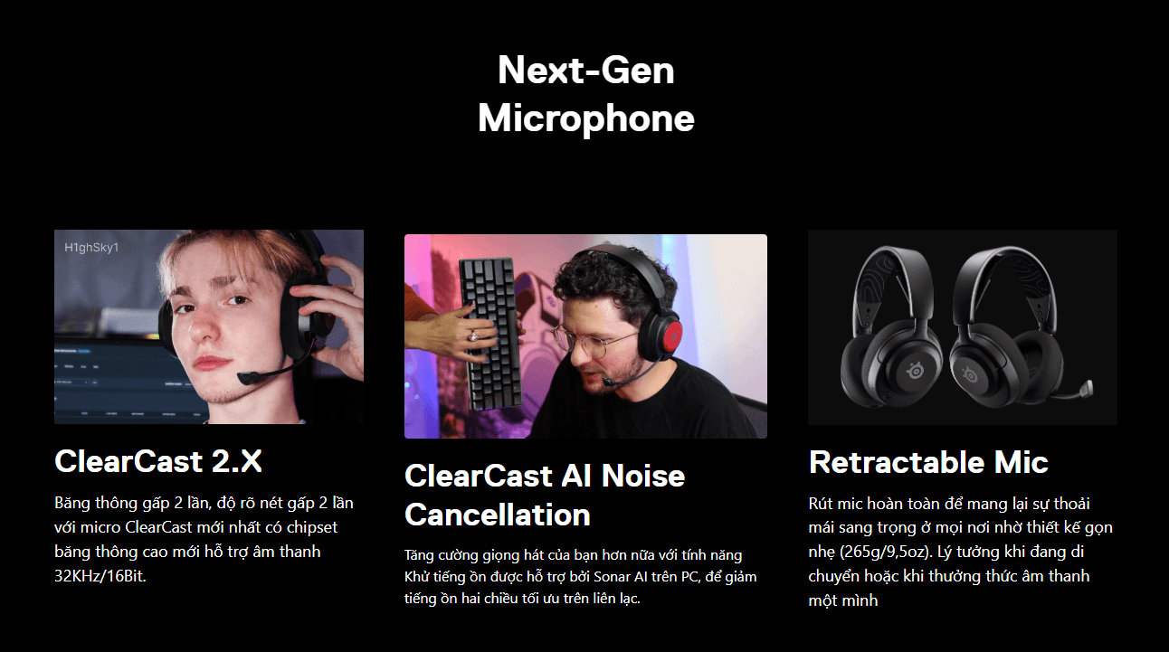 Tai nghe gaming không dây SteelSeries Arctis Nova 5 - Màu đen 10