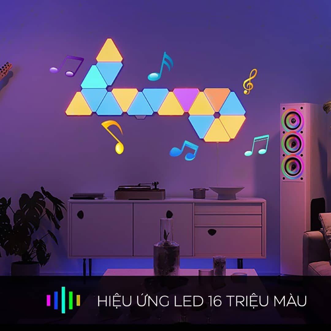 Bộ đèn LED 03 tấm bổ sung cho Yeelight Smart RGB Light Panels - Phiên bản US (2022)