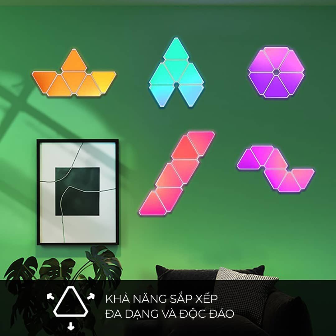 Bộ đèn LED 03 tấm bổ sung cho Yeelight Smart RGB Light Panels - Phiên bản US (2022)