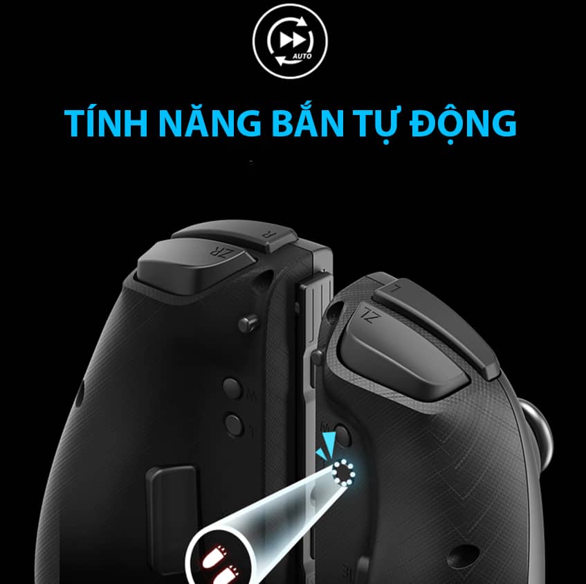 Tay cầm chơi game IINE Split Pad Pro Joycon cho Nintendo Switch, màu đen 4