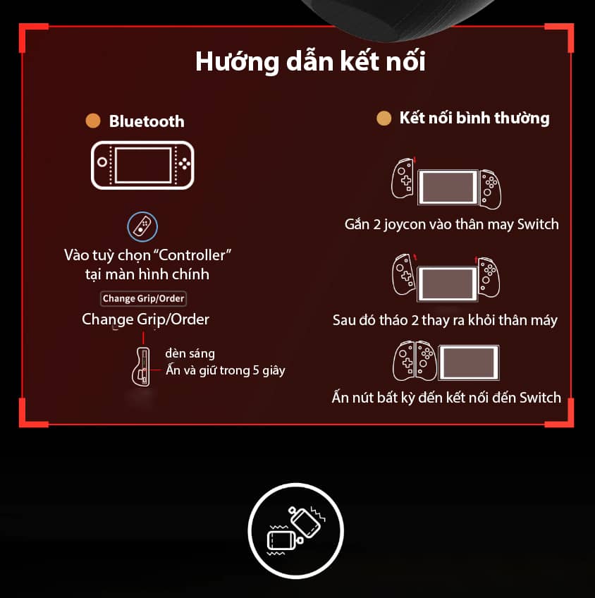 Tay cầm chơi game IINE Dragon Ball Split Pad Pro Joycon cho Nintendo Switch 7