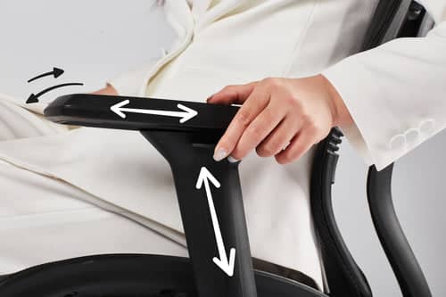 Ghế công thái học HyperWork Airy Pink (Khung trắng, lưới hồng) 3