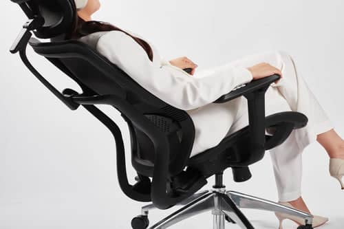 Ghế công thái học HyperWork Airy Pink (Khung trắng, lưới hồng) 7