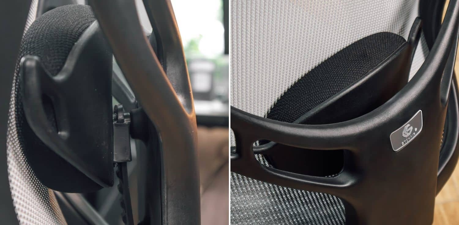 Ghế Công Thái Học GTCHAIR IVINO M - Xám (khung trắng, lưới xám) 2