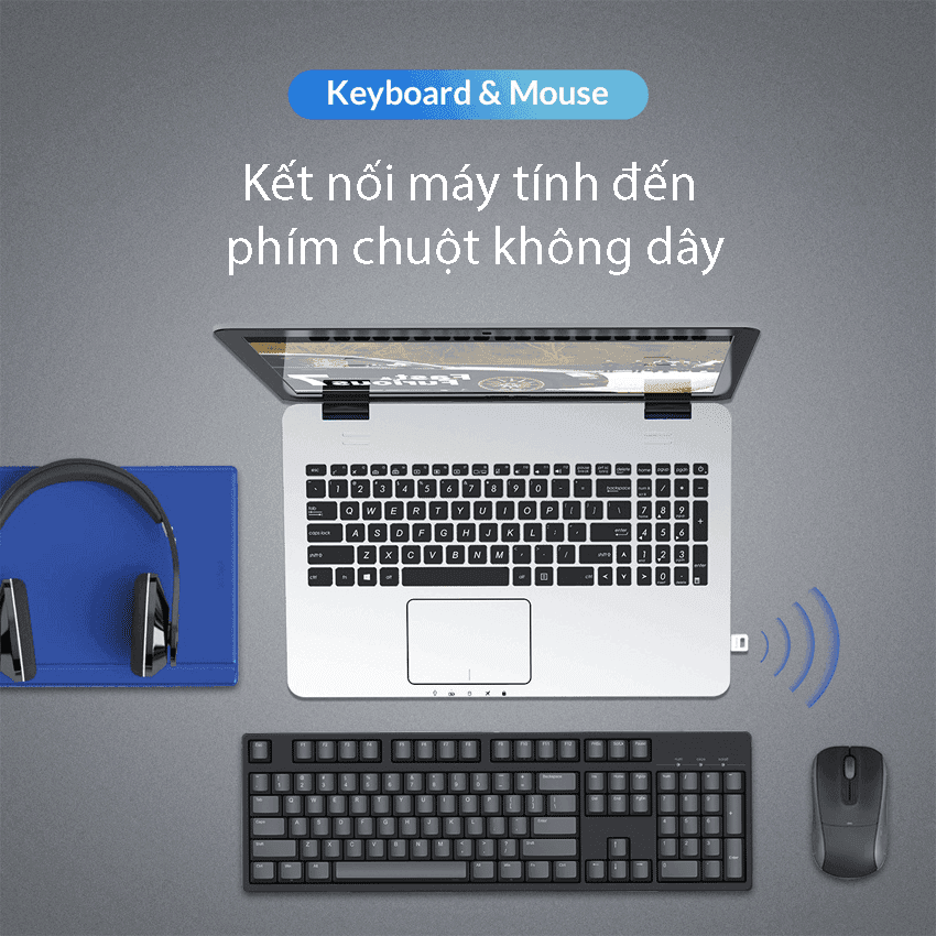USB kết nối Bluetooth 4.0 Orico BTA-403-WH
