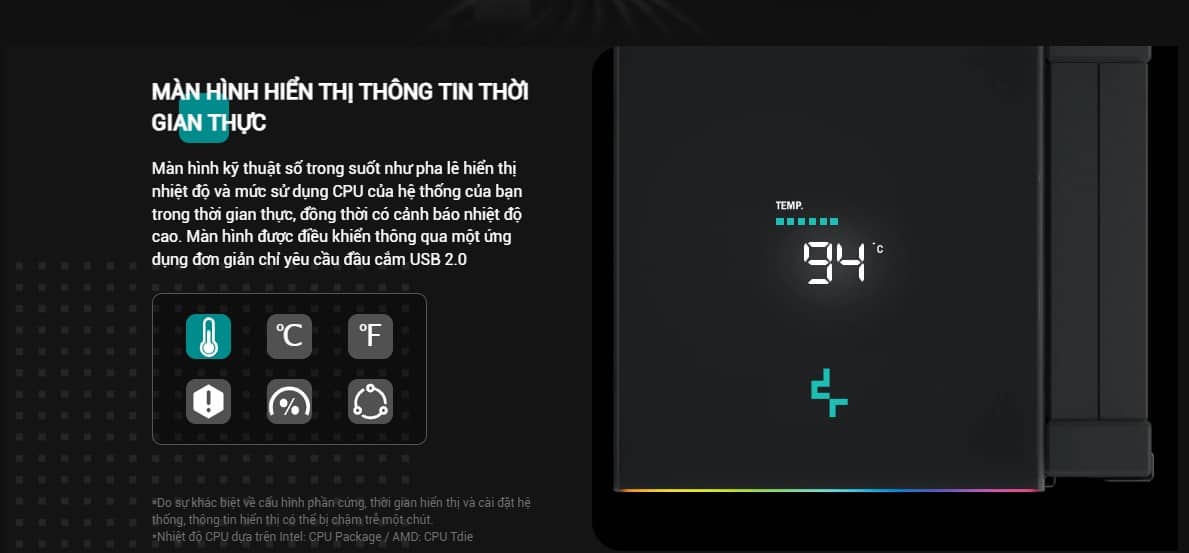 Tản nhiệt khí DEEPCOOL AK620 Digital