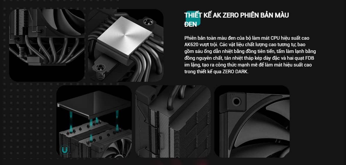 Tản nhiệt khí DEEPCOOL AK620 Digital