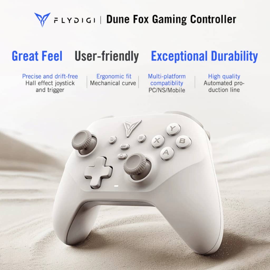 Tay cầm chơi game FLYDIGI Dune Fox Màu Be 1