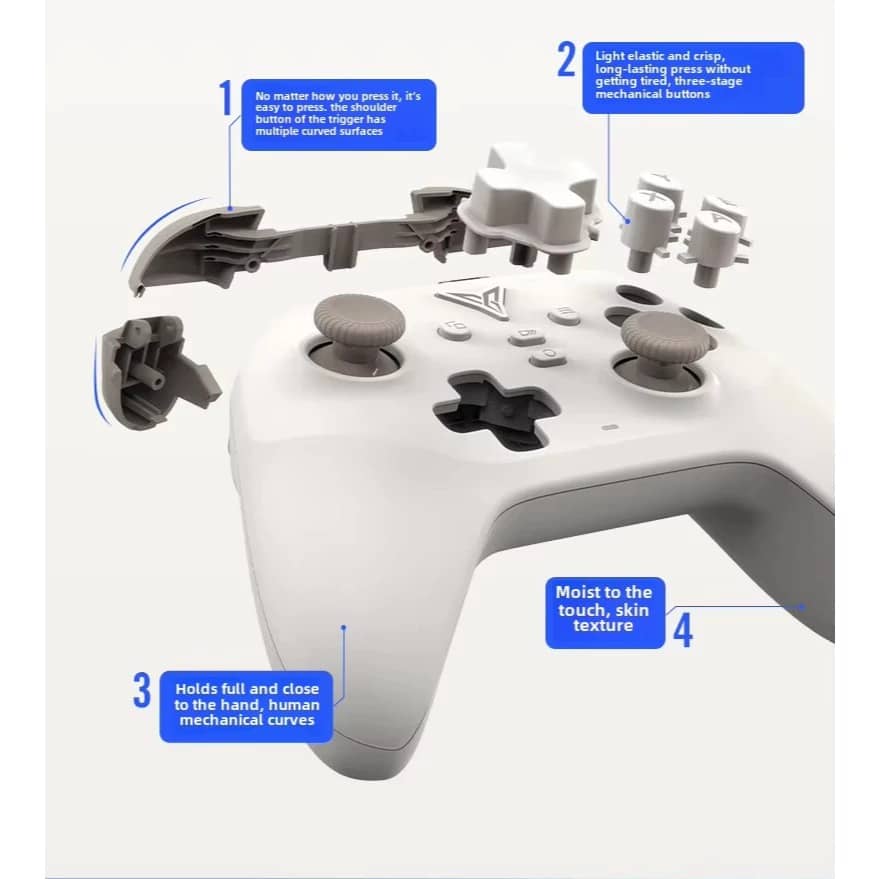 Tay cầm chơi game FLYDIGI Dune Fox Màu Be 2