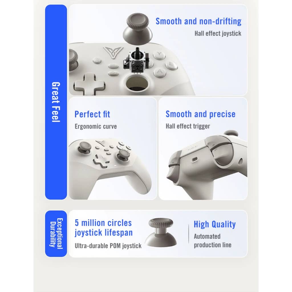 Tay cầm chơi game FLYDIGI Dune Fox Màu Be 3