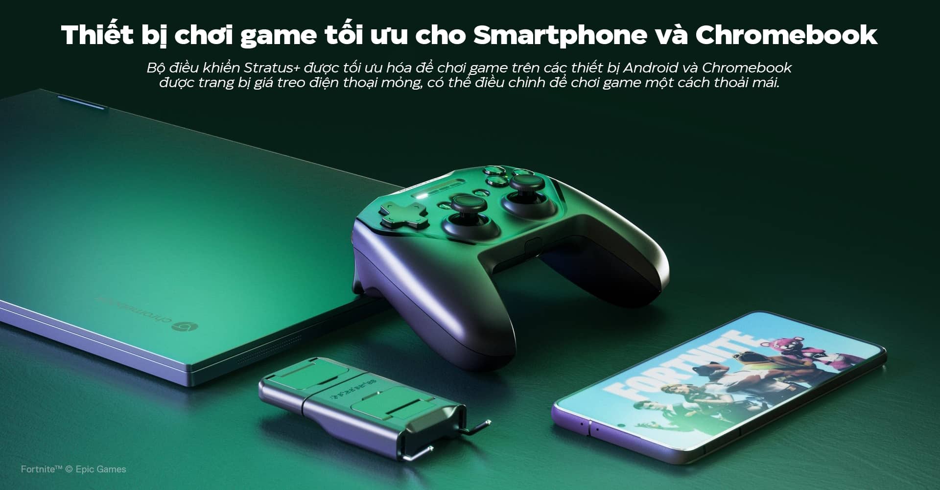 Tay Cầm Chơi Game Không Dây Steelseries STRATUS+ Controller for Android/PC