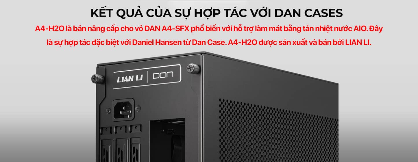 Vỏ Case LIAN-LI A4 H2O Black (Mini Tower/Màu Đen/Kèm sẵn PCIE 4.0)