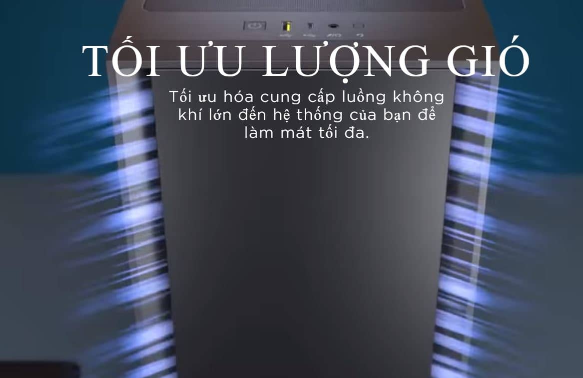 Vỏ Case Corsair 4000D Airflow TG Black (Mid Tower/Màu Đen)