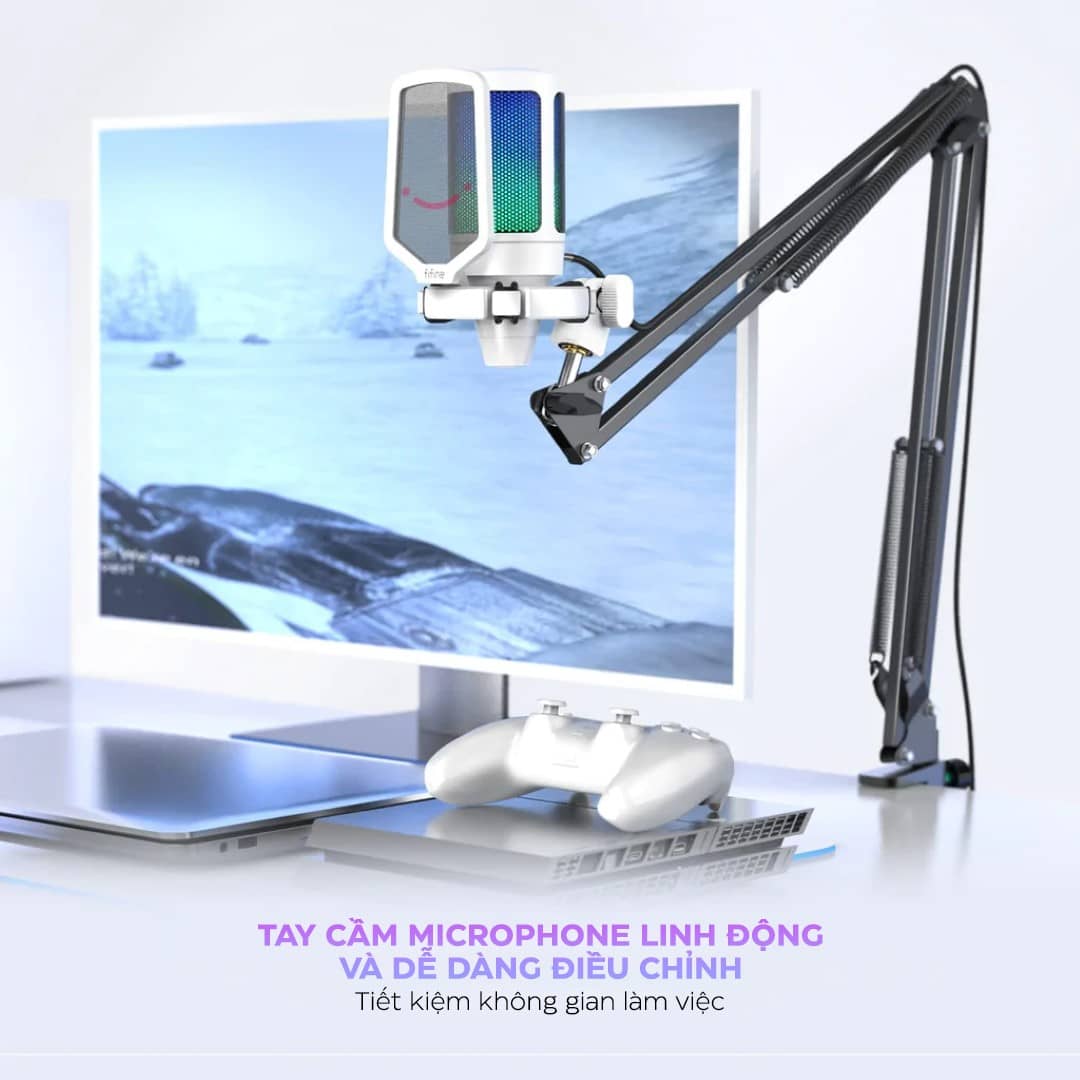 Microphone FIFINE A6T - Kèm Boom Arm và Pop Filter