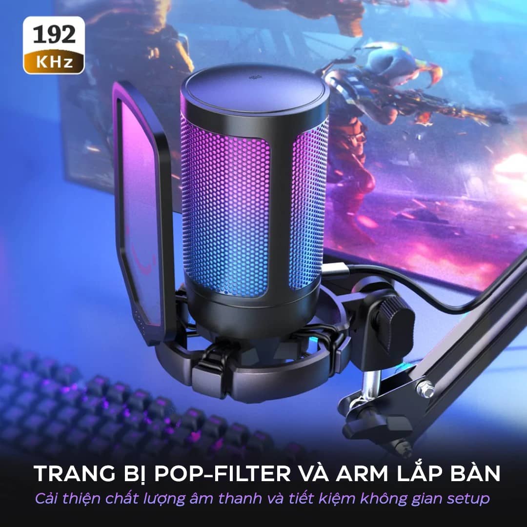 Microphone FIFINE A6T - Kèm Boom Arm và Pop Filter