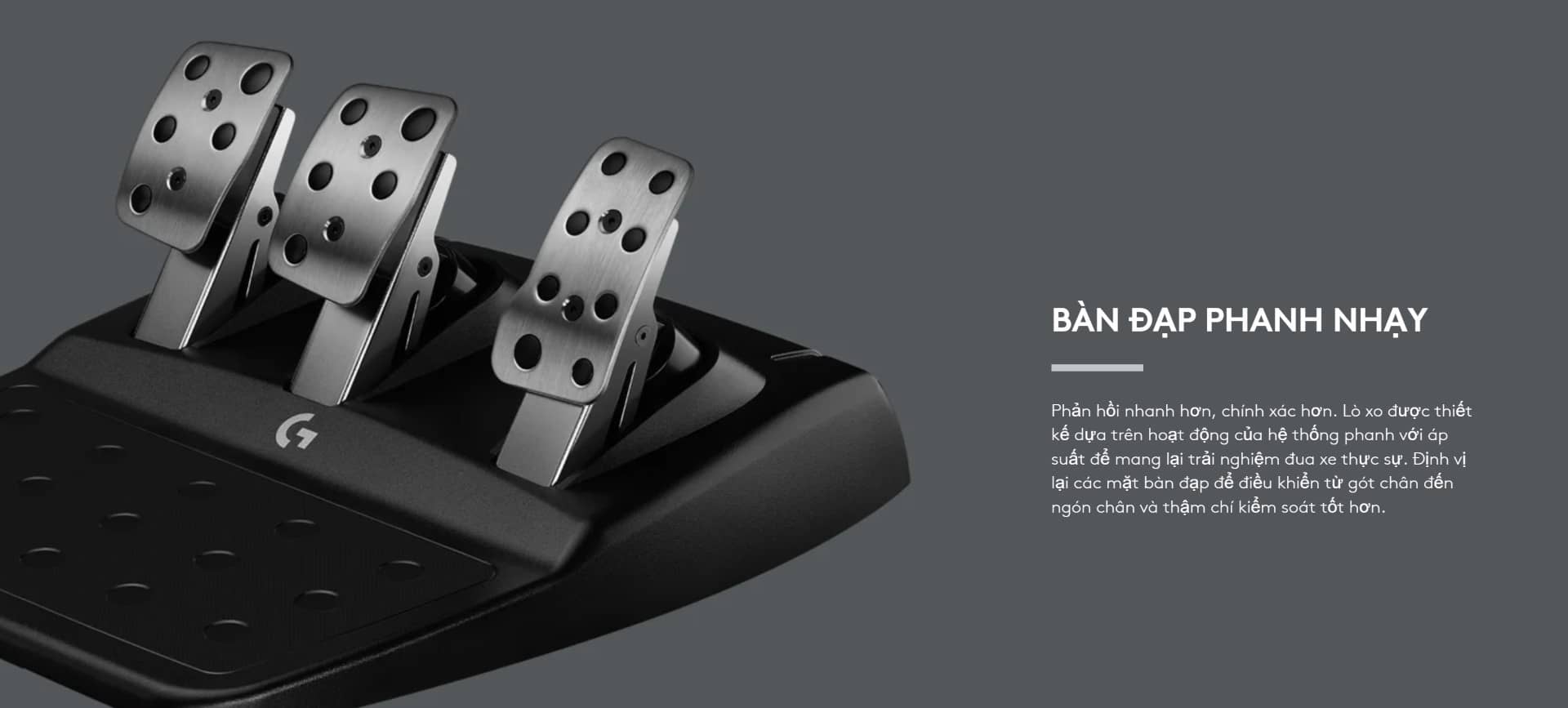 Vô Lăng Chơi Game - Logitech G923 TrueForce cho Xbox/PlayStation/PC (đi kèm Pedal)