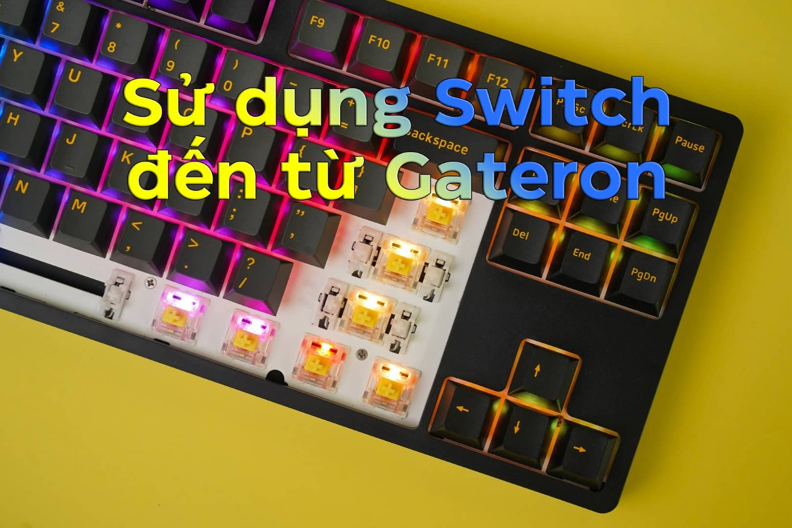 Bàn phím cơ game Edra EK387FL RGB Polar night