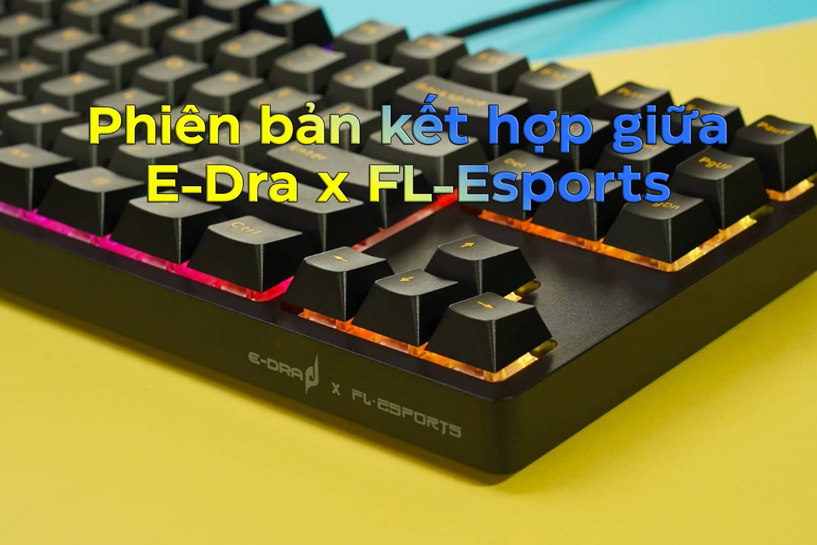 Bàn phím cơ game Edra EK387FL RGB Polar night