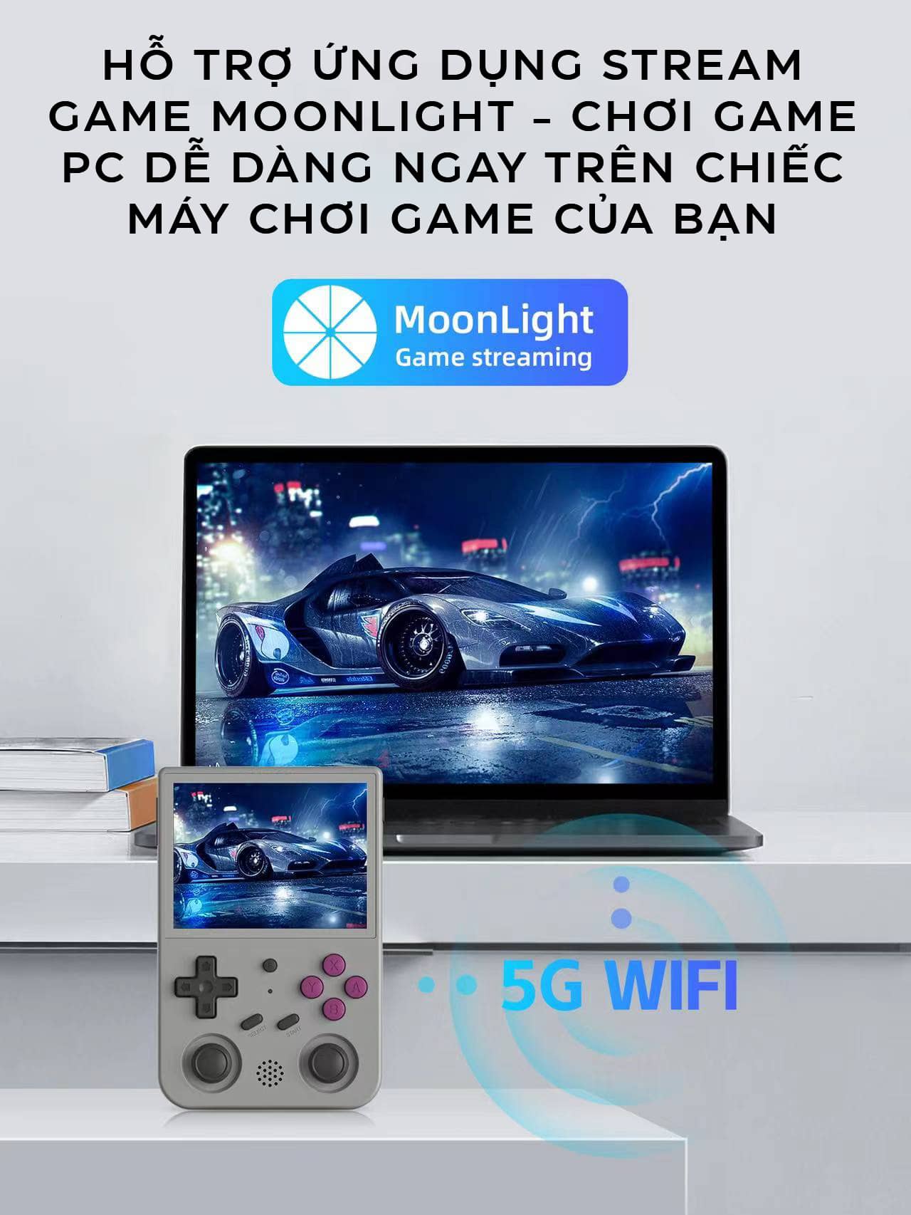 Máy chơi game cầm tay Anbernic RG353V màu trắng 5