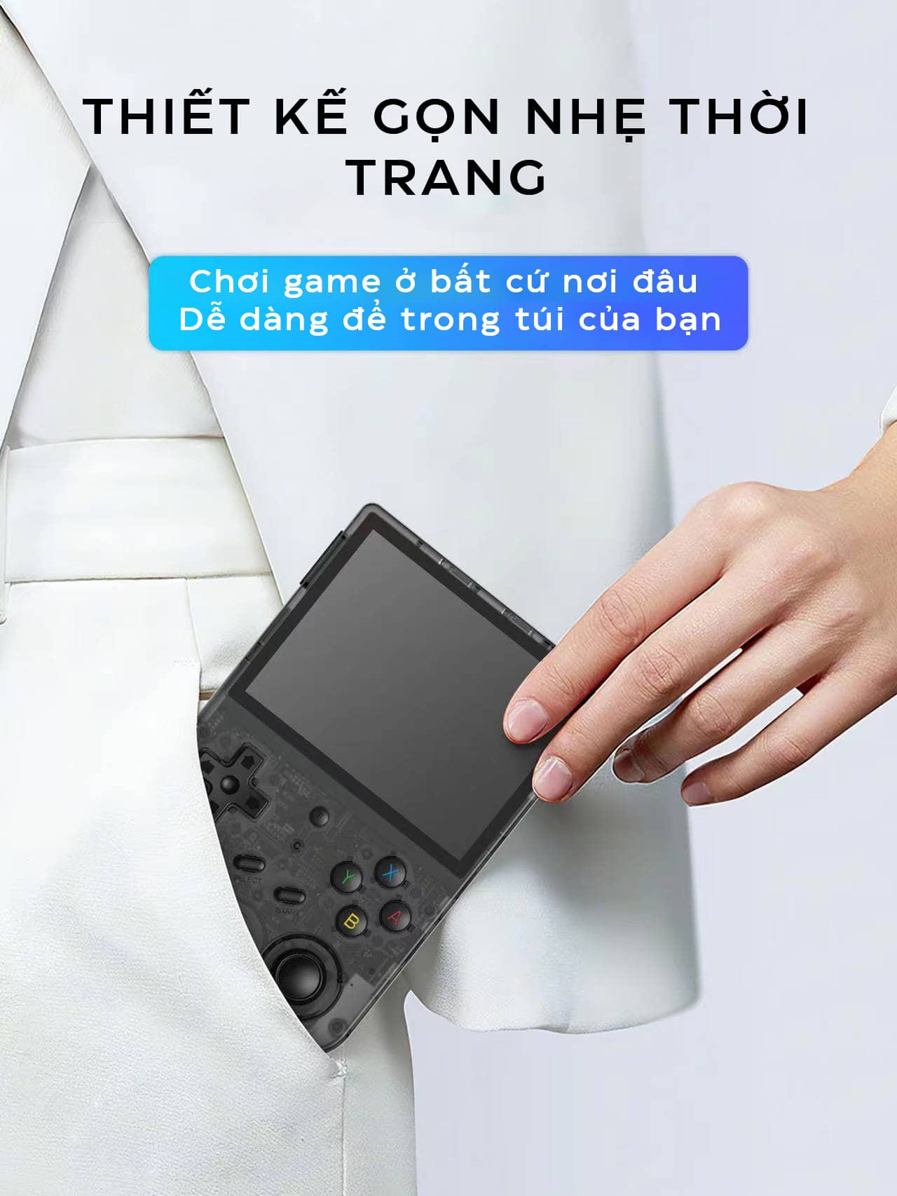 Máy chơi game cầm tay Anbernic RG353V màu trắng 6