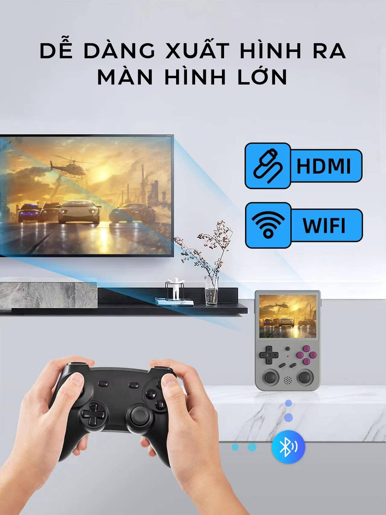 Máy chơi game cầm tay Anbernic RG353V màu trắng 8