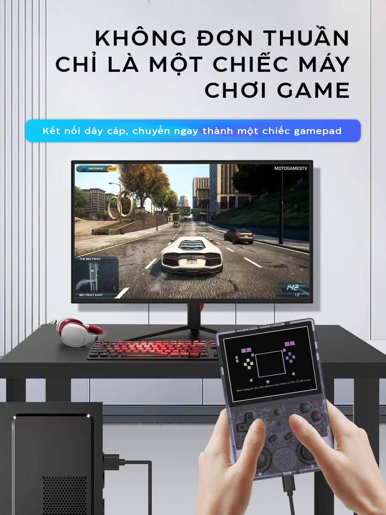 Máy chơi game cầm tay Anbernic RG353V màu trắng 10