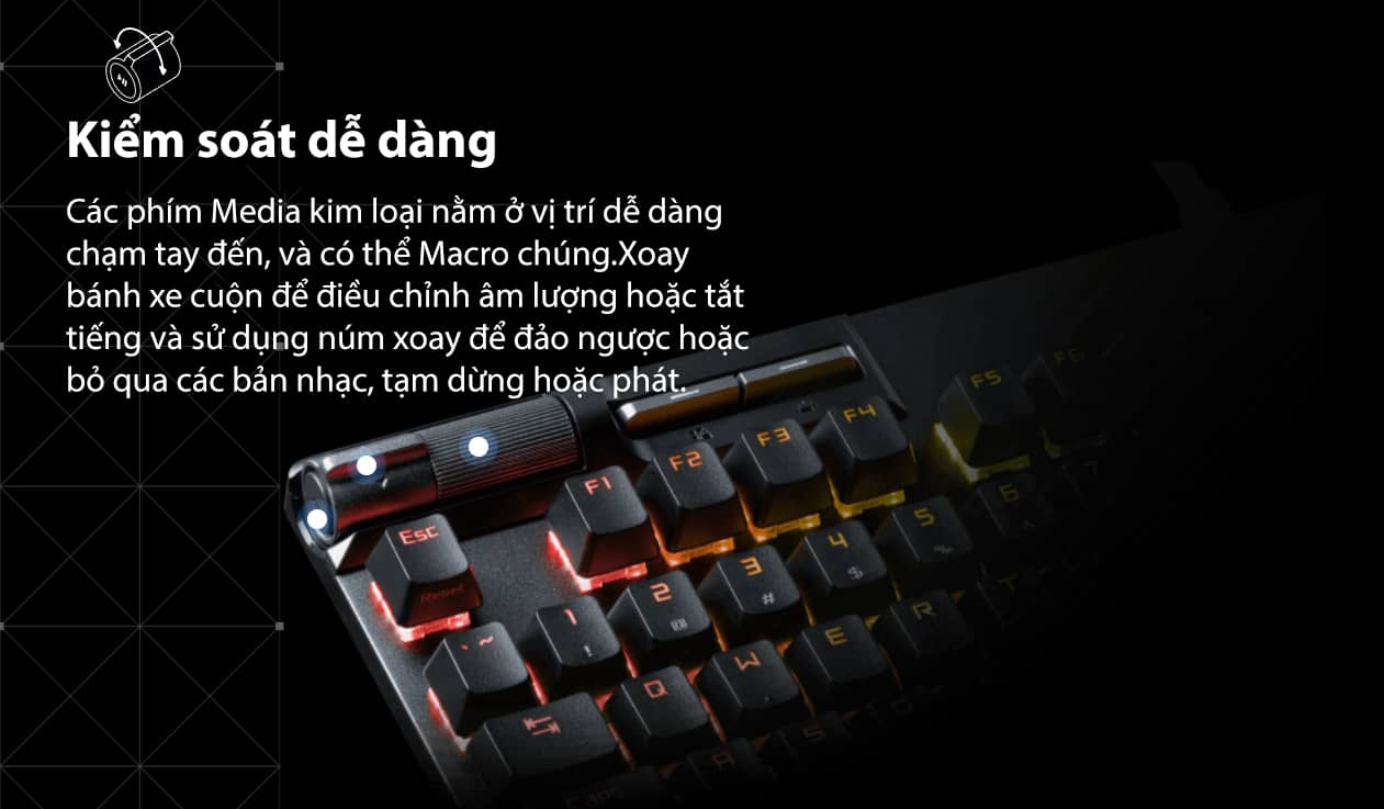 Bàn phím game Asus ROG Strix Flare II NX (Red sw) (XA08) 2