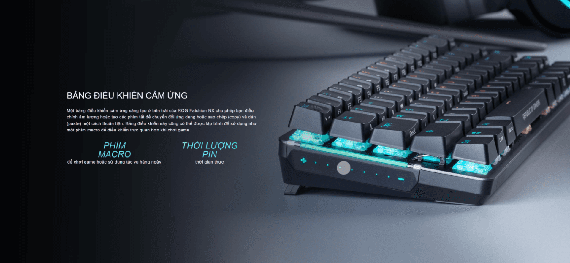 Bàn phím không dây Asus ROG Falchion NX Red sw (USB/RGB)