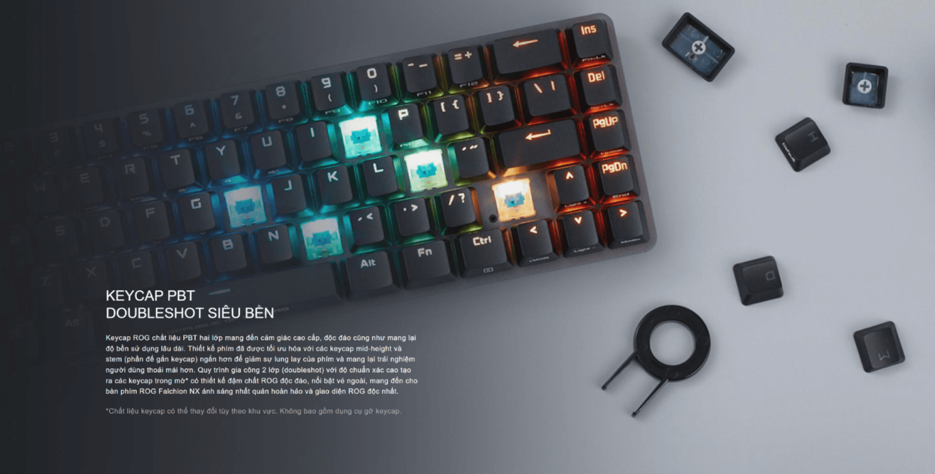 Bàn phím không dây Asus ROG Falchion NX Red sw (USB/RGB)