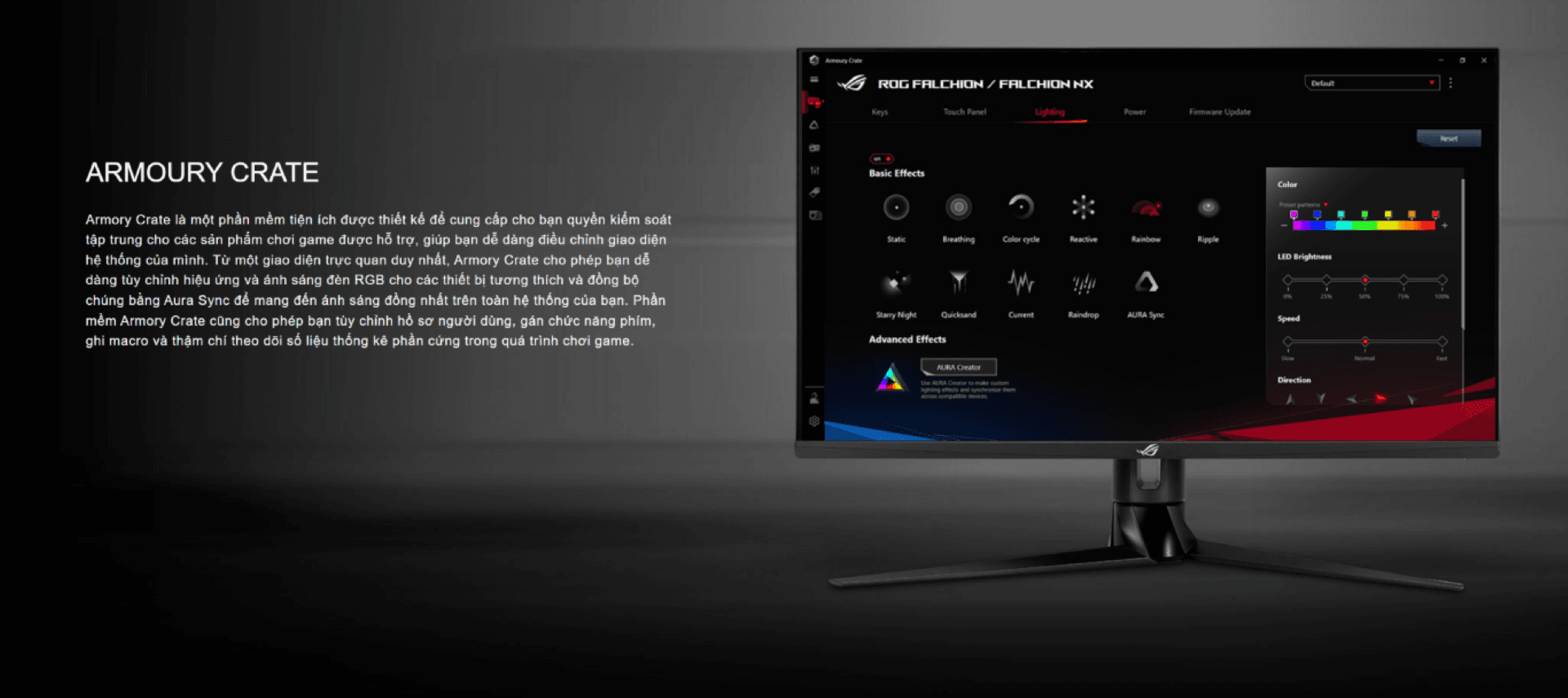 Bàn phím không dây Asus ROG Falchion NX Red sw (USB/RGB)