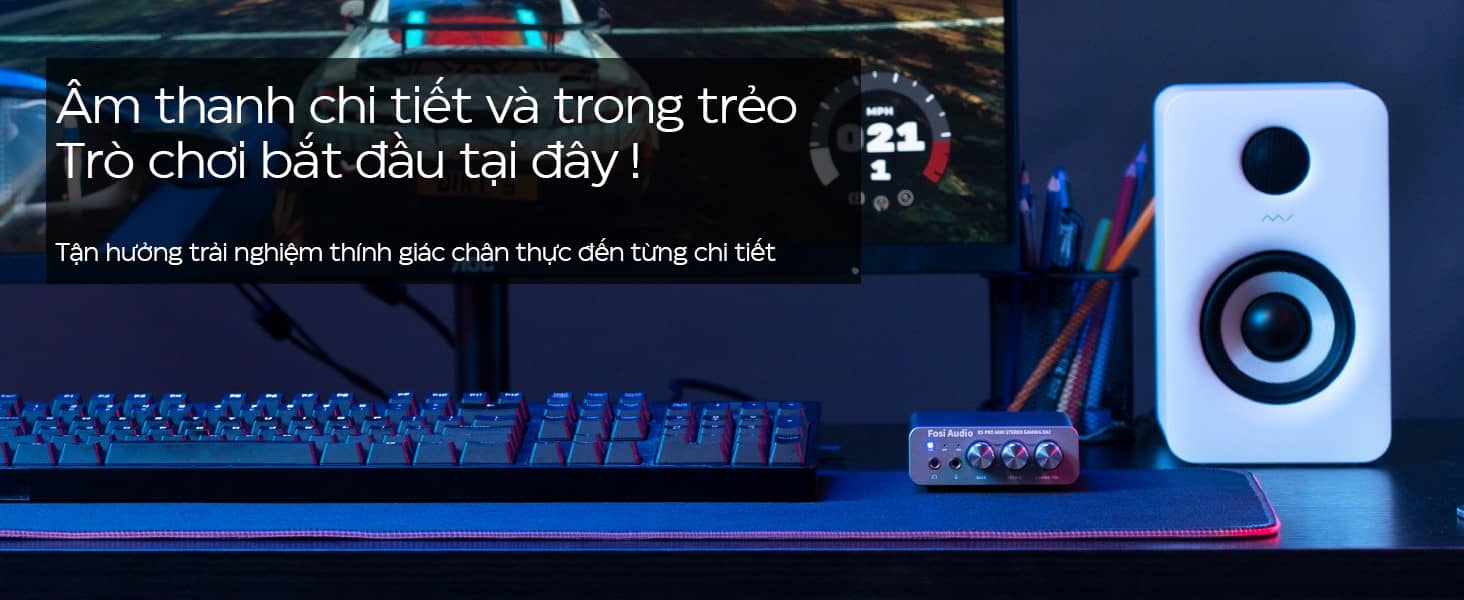 Bộ giải mã tín hiệu âm thanh Fosi Audio K5 Pro - Màu xám