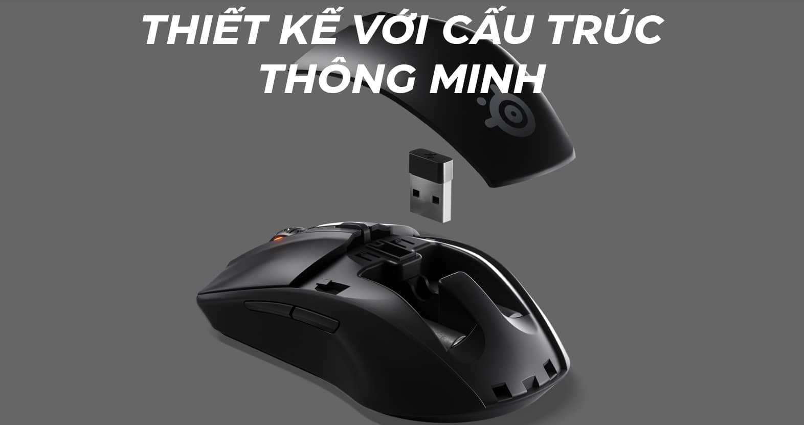 Chuột không dây Steelseries Rival 3 Wireless (USB/Đen) (62521)5
