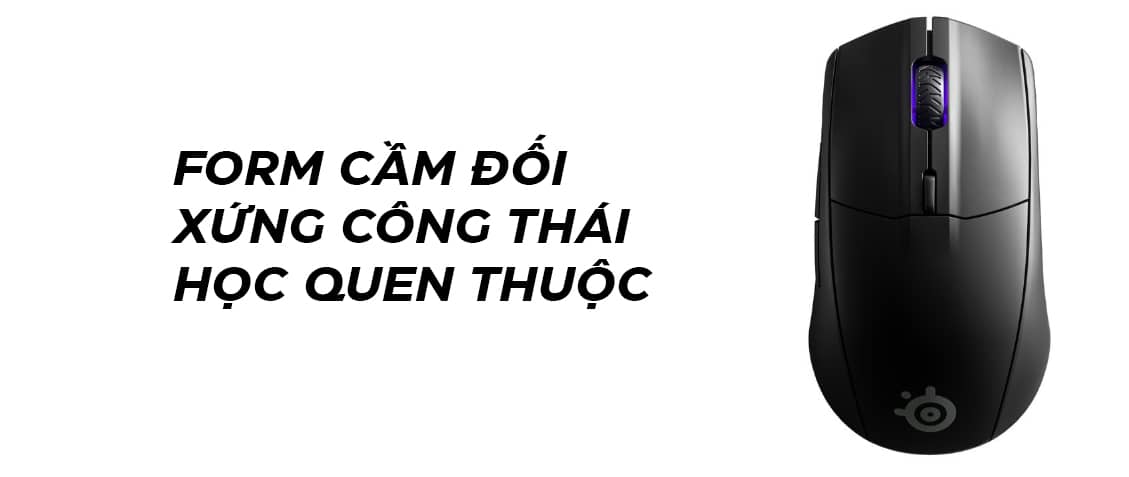 Chuột không dây Steelseries Rival 3 Wireless (USB/Đen) (62521) 8