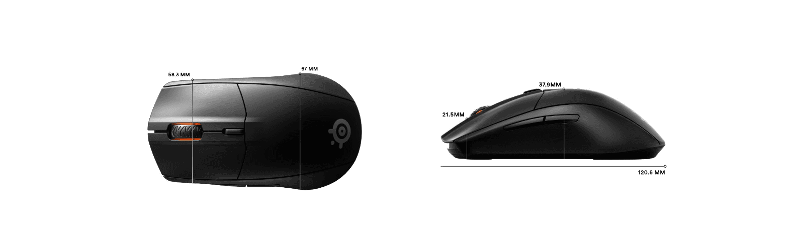 Chuột không dây Steelseries Rival 3 Wireless (USB/Đen) (62521) 10