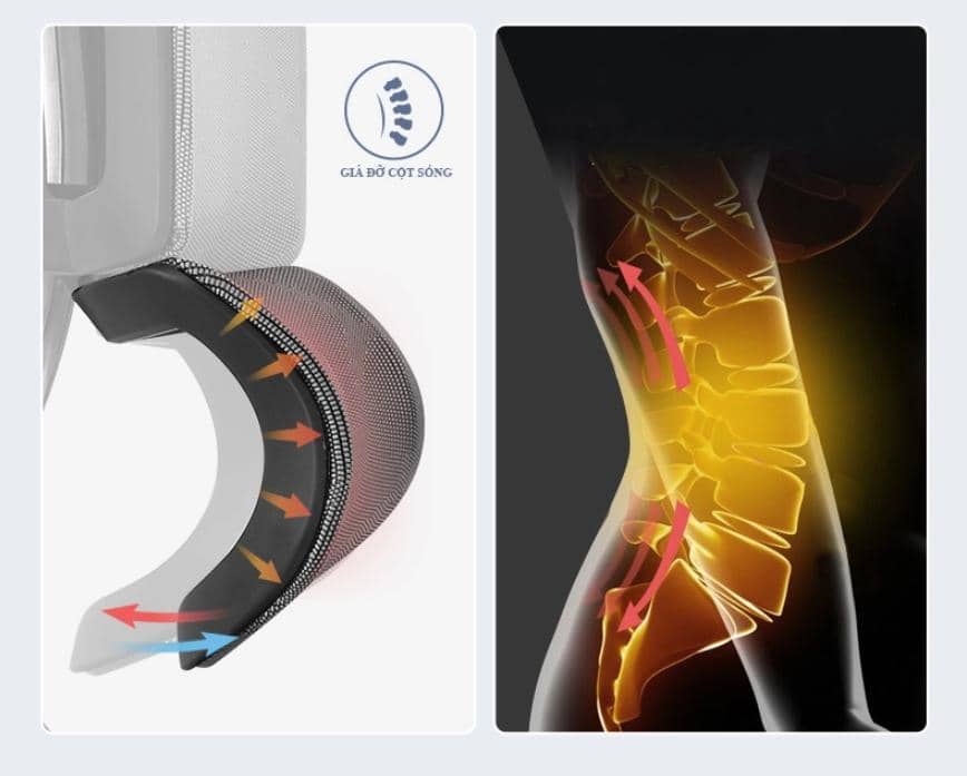 Ghế công thái học ERGOHOME NOVA (Khung đen, lưới đen) 4