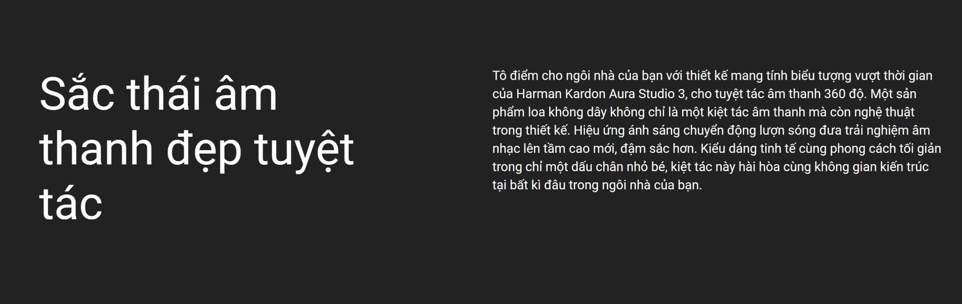 Loa Harman Kardon AURA STUDIO 3 - Bản quốc tế - Màu đen