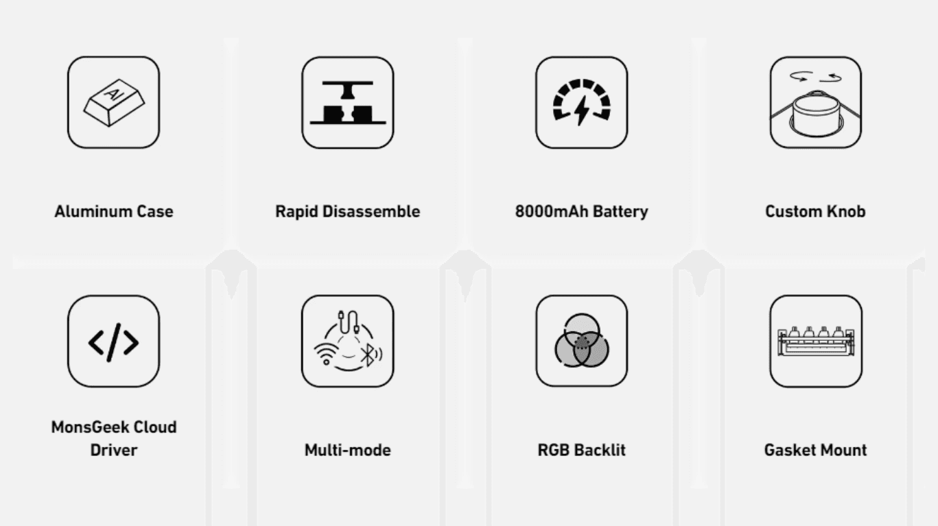 Bàn Phím MonsGeek M1 V5-SP Contour White 2