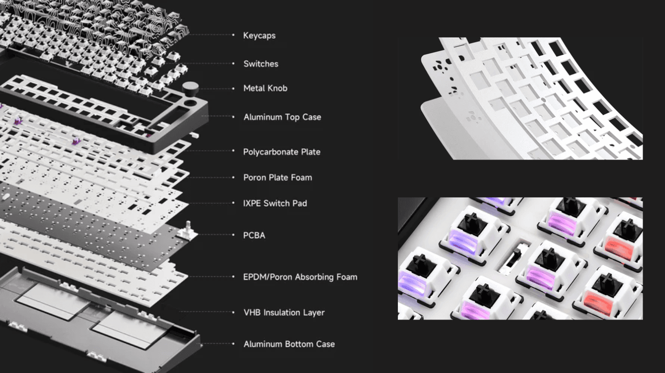 Bàn Phím MonsGeek M1 V5-SP Contour White 8