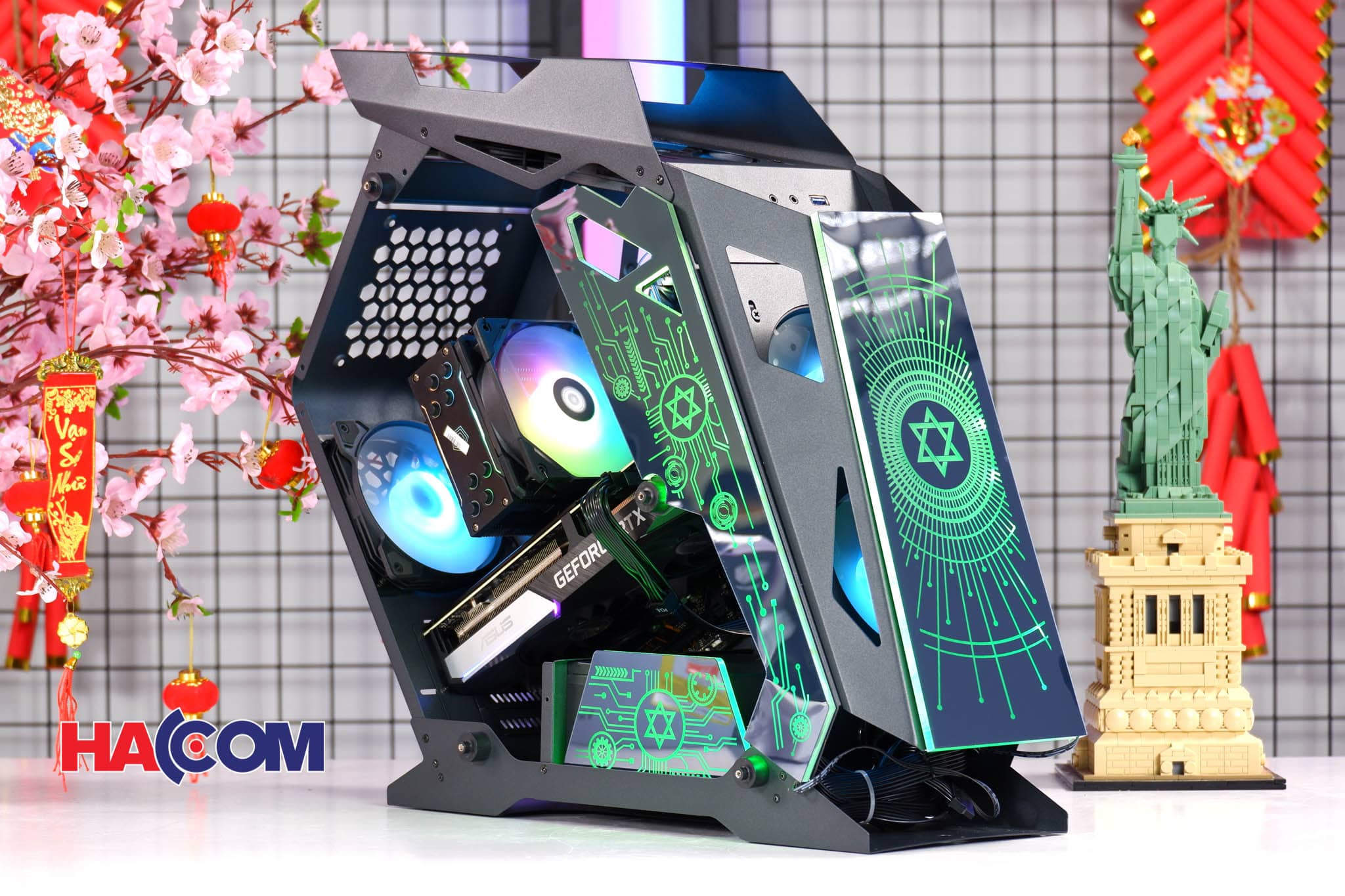 Vỏ Case Gaming Hawk F1 BLACK